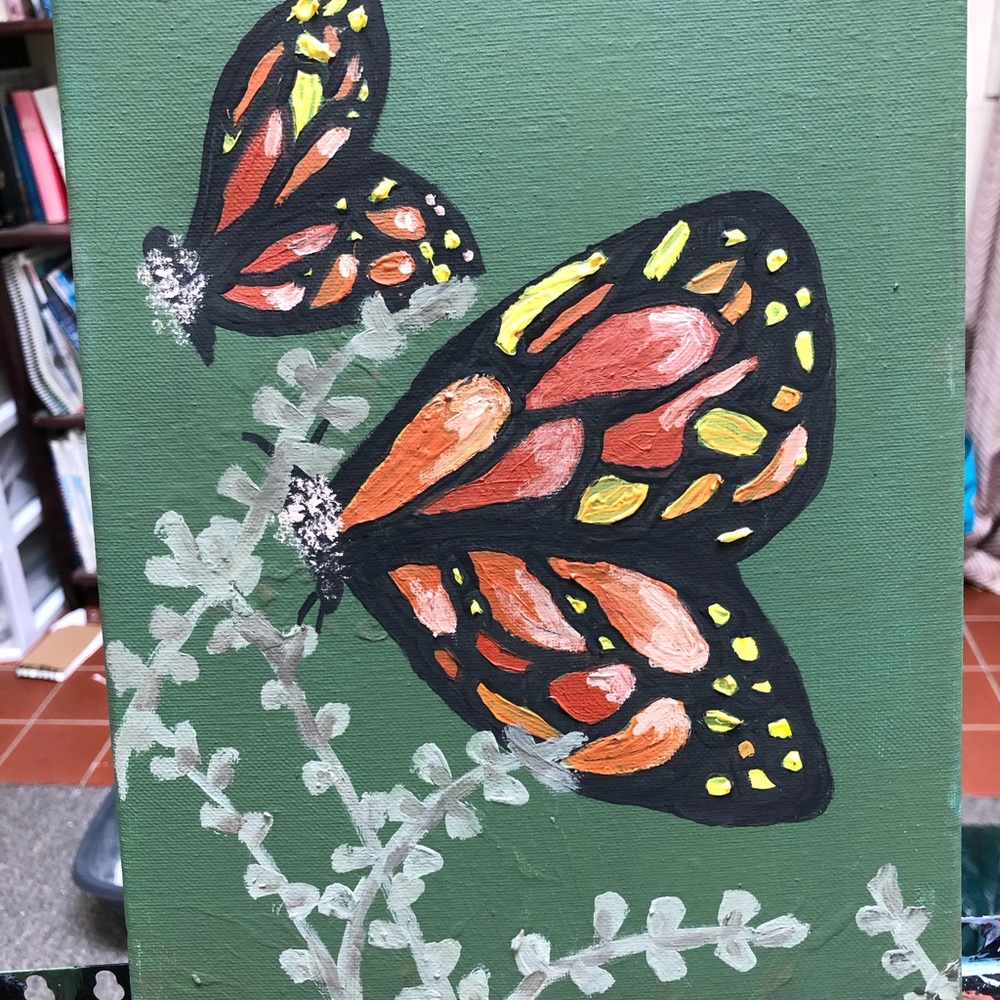 Modern, simple butterfly painting 🦋